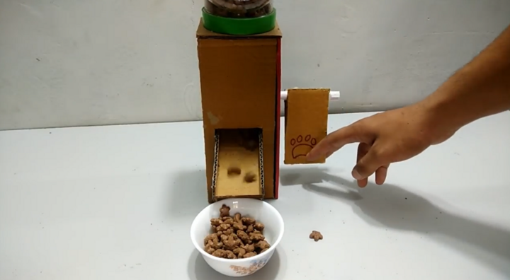 Video: Cách làm máy đổ đồ ăn tự động cho thú cưng bằng bìa cát tông