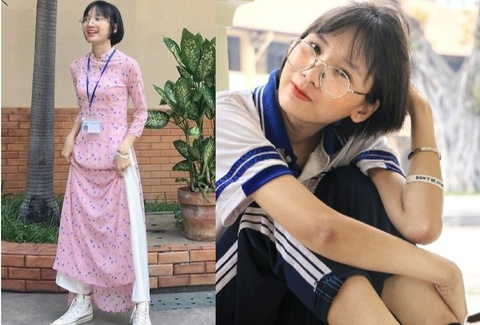 Nữ sinh thực tập gây 'bão' mạng sau bức ảnh tạo dáng với đôi giày thể thao