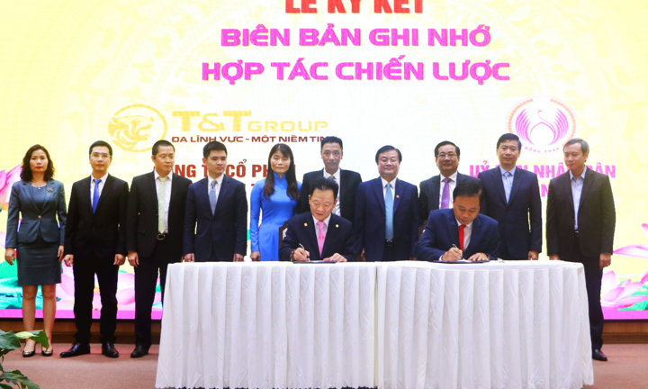 Tập đoàn T&T Group hợp tác chiến lược toàn diện với tỉnh Đồng Tháp