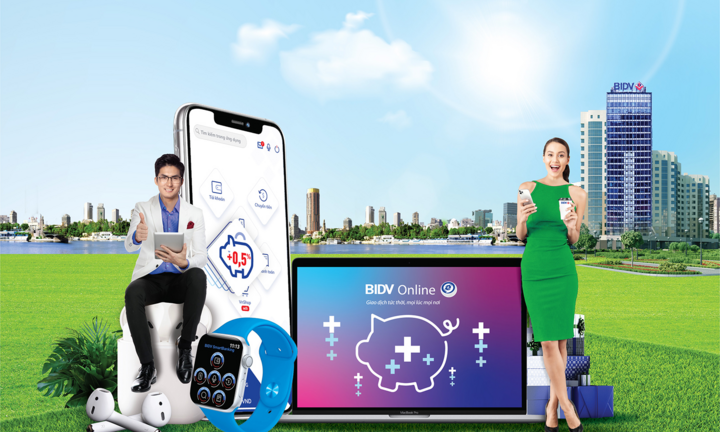 BIDV: Gửi tiền Online – Trúng liền bộ 'Táo'