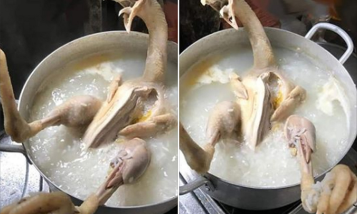 Món cháo gà gây 'hết hồn'