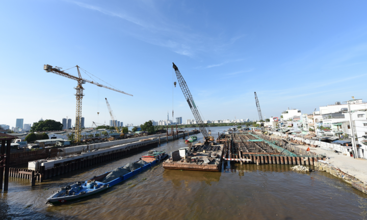 Cận cảnh siêu dự án chống ngập 10.000 tỷ đồng ở TP.HCM liên tục lùi tiến độ