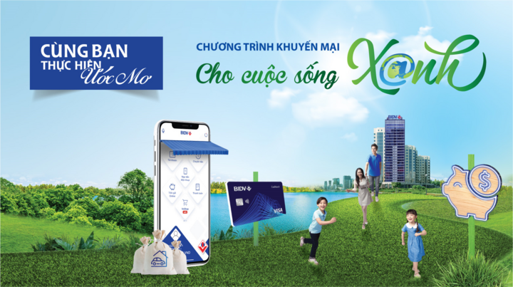 BIDV khuyến mại lớn nhất trong năm 'Cho cuộc sống xanh'