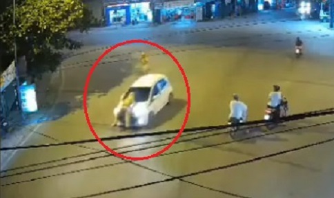 Không chấp hành yêu cầu kiểm tra còn hất văng CSGT lên nắp capo rồi bỏ chạy 3km