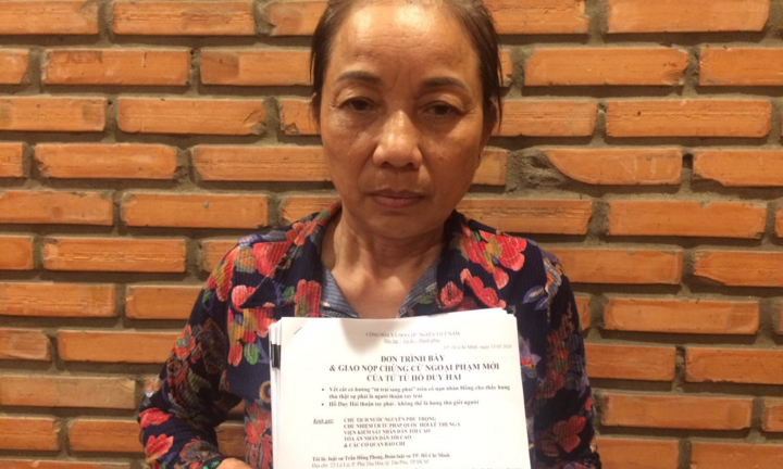 Uỷ ban Tư pháp Quốc hội đang xem xét đơn kiến nghị của mẹ tử tù Hồ Duy Hải