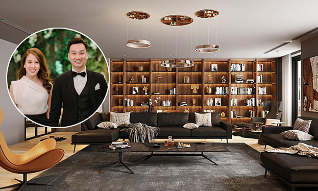 Căn penthouse 18 tỷ đồng của vợ chồng MC Thành Trung