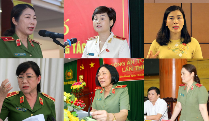 Chân dung 6 nữ tướng Công an nhân dân Việt Nam