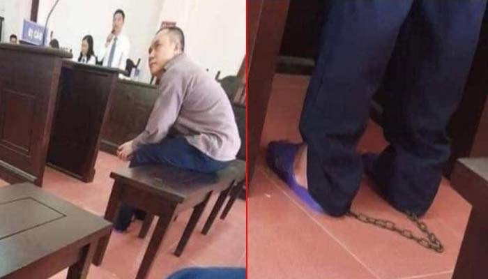 Không phải tội phạm nguy hiểm, vì sao tài xế Lê Ngọc Hoàng bị xích chân tại toà?