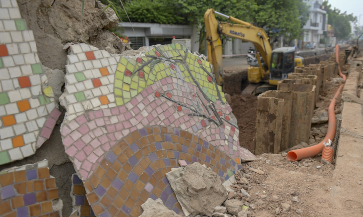 Dân Hà Nội tiếc nuối khi con đường gốm sứ bị phá bỏ 600m