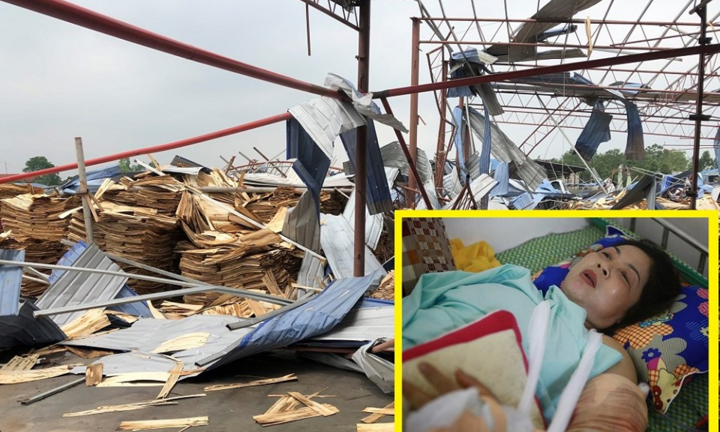 Nạn nhân thoát chết ở Vĩnh Phúc: Cơn lốc kéo sập nhà xưởng 7.000m2 trong 30 giây