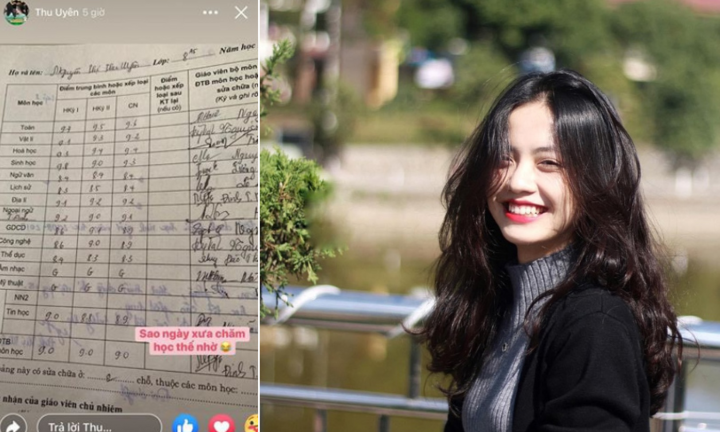 Hoa khôi Ngoại thương nhận 'mưa' lời khen khi khoe bảng điểm giỏi