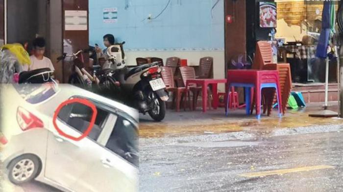 Nhân chứng kể phút khách uống trà bị kẻ ngồi trên ô tô chĩa súng nhắm bắn