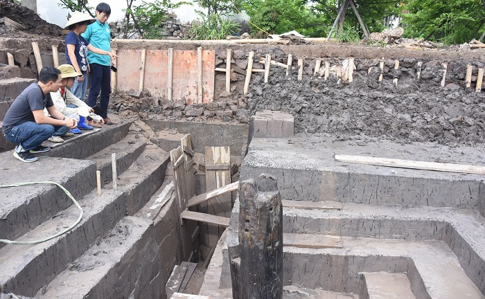 Cận cảnh bãi cọc vừa phát lộ nghi liên quan đến trận chiến Bạch Đằng năm 1288