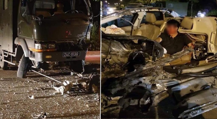 Danh tính tài xế hai xe biển xanh tông nhau kinh hoàng ở Lào Cai