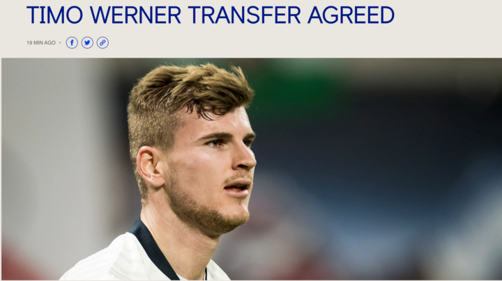 Chelsea chiêu mộ thành công siêu tiền đạo Timo Werner 
