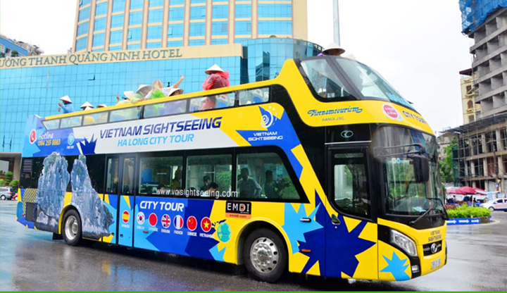 Thí điểm vận chuyển khách du lịch bằng ô tô 2 tầng ở Bình Thuận