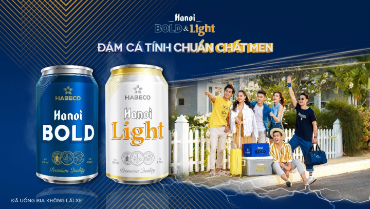 Chào hè sôi động với Hanoi BOLD và Hanoi Light lon 330ml mới