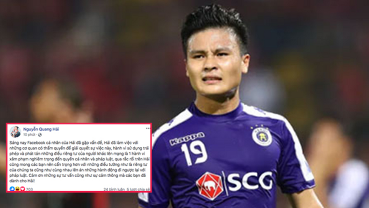 Bản tin 23/6: Quang Hải sẽ nhờ cơ quan chức năng vào cuộc việc bị hack Facebook