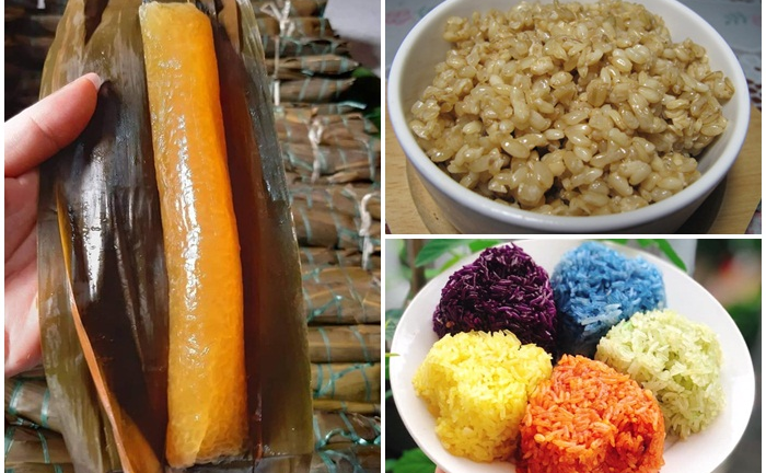 Chợ mạng tấp nập bán xôi ngũ sắc, rượu nếp dịp Tết Đoan Ngọ