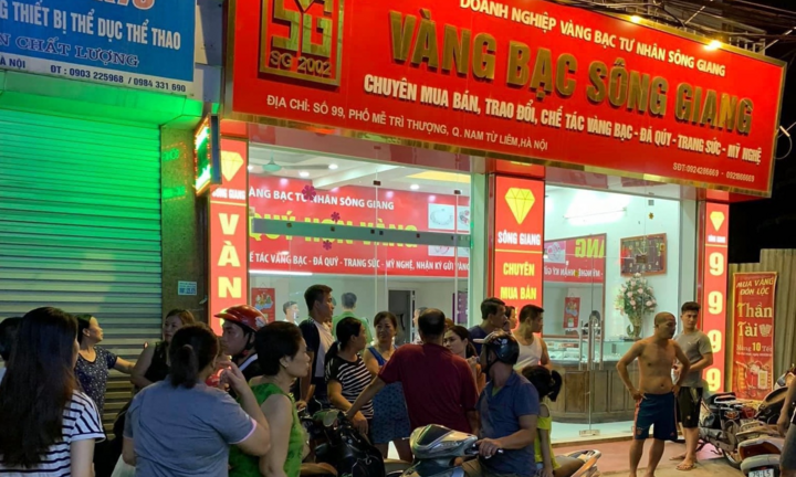 Trích xuất camera, làm rõ vụ tiệm vàng ở Hà Nội bị cướp trong đêm 