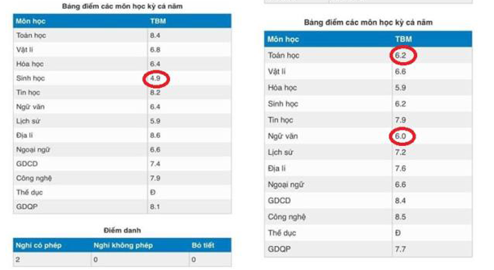 Vuột mất loại giỏi, khá chỉ vì thiếu 0,1 điểm, học sinh tiếc hùi hụi