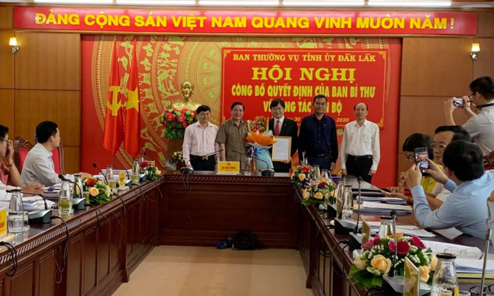 Công bố quyết định Ban Bí thư về công tác nhân sự tại Đắk Lắk 