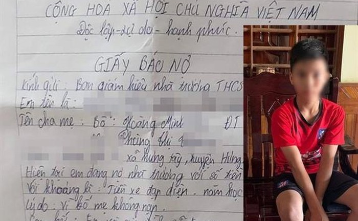 Trường bắt học sinh viết giấy báo nợ, dân mạng chê hành xử 'chợ búa'