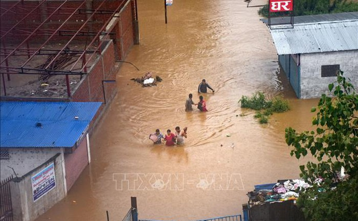 Lũ lụt, lở đất ở Nepal làm hơn 40 người chết