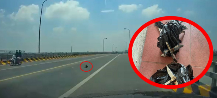 Truy nguồn gốc túi nilon chứa nhiều chông nhọn vứt trên quốc lộ 18