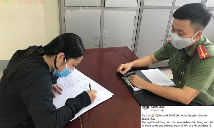 Tung tin Nghệ An có người nhiễm COVID-19 để 'câu like' bán khẩu trang