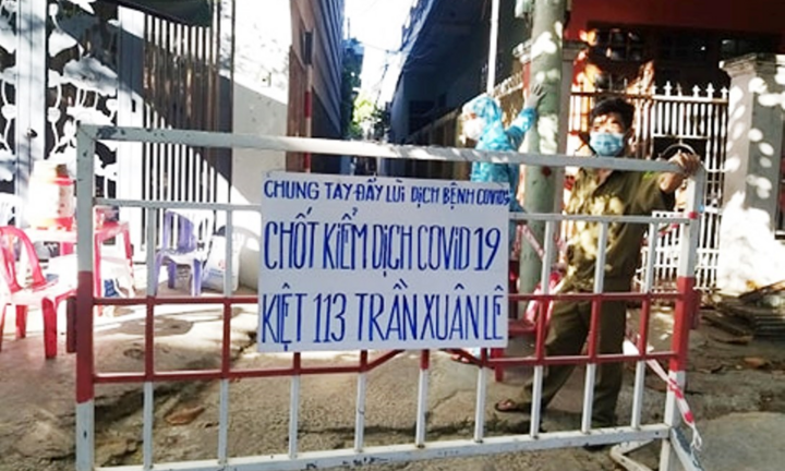 Phong tỏa khu vực gia đình giữ trẻ có 4 người mắc COVID-19 ở Đà Nẵng