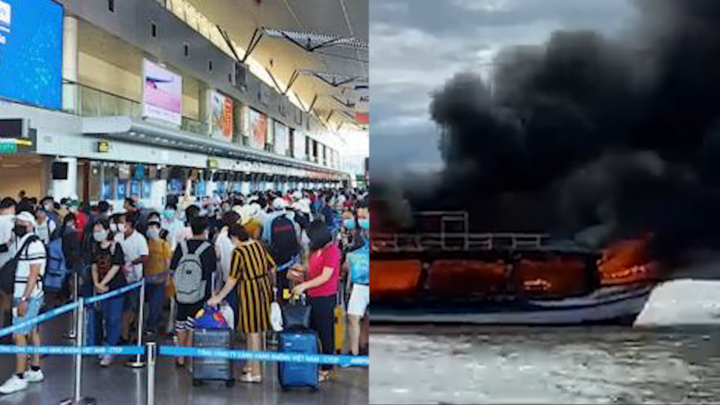 Bản tin 7/8: Gần 1.700 khách đăng ký rời Đà Nẵng; Tàu khách bốc cháy giữa biển