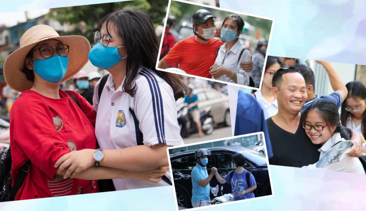 Những khoảnh khắc 'triệu views' phụ huynh sát cánh cùng con vượt qua mùa thi