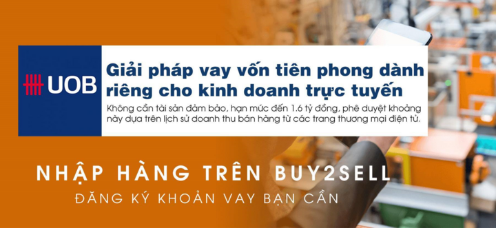 UOB BizMerchant: Giải pháp vay mới cho thương nhân trên sàn thương mại điện tử