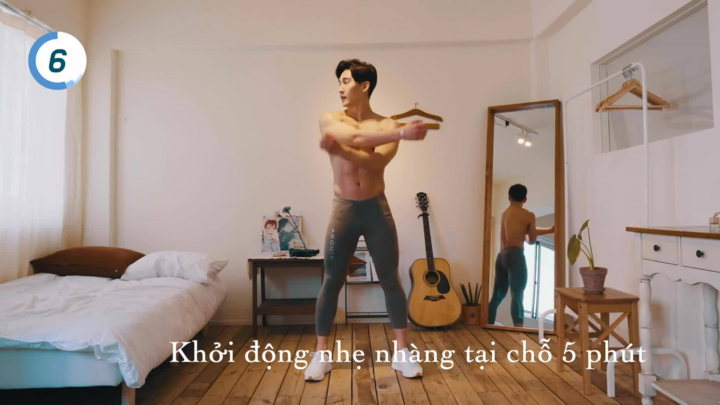 Bài tập 5 phút không cần dụng cụ giúp giảm mỡ, săn chắc cơ