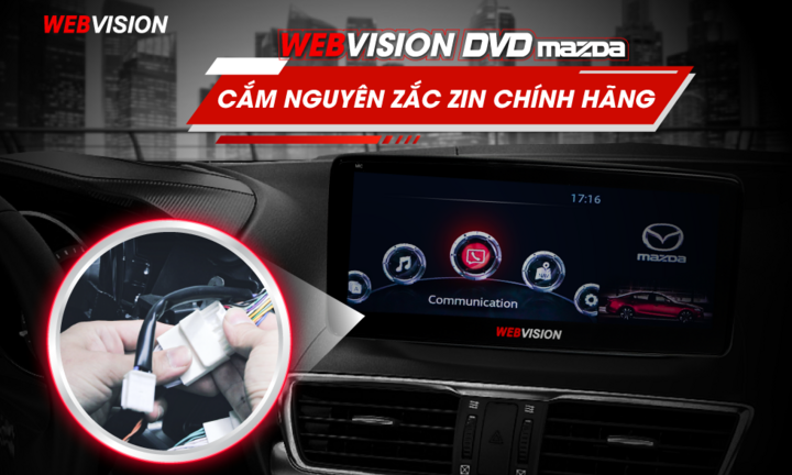 Đột phá màn hình DVD Mazda thế hệ mới độc quyền từ Webvision Việt Nam