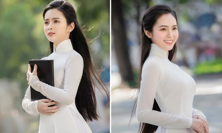 Nhan sắc 'gây thương nhớ' của hoa khôi Đại học Tôn Đức Thắng