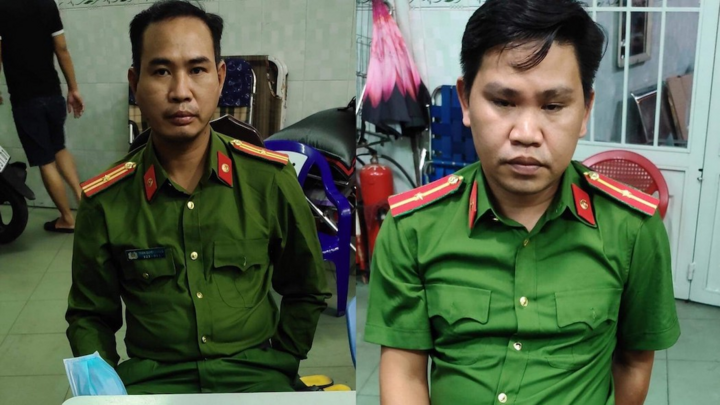 Bắt 2 kẻ giả cảnh sát hình sự đọc lệnh bắt người ở TP.HCM