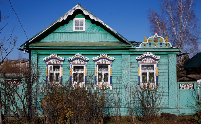 Kiến trúc nhà gỗ đẹp như trong cổ tích ở vùng nông thôn Nga