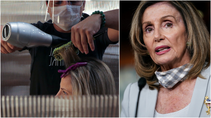 Video: Người biểu tình treo máy sấy tóc trước cửa nhà Chủ tịch Hạ viện Mỹ