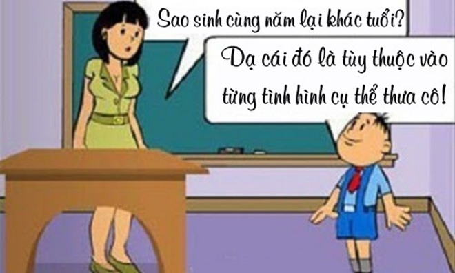 Bố mẹ sinh cùng năm nhưng không cùng tuổi
