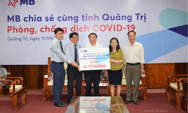 MB ủng hộ Quảng Trị 1 tỷ đồng chống dịch COVID-19