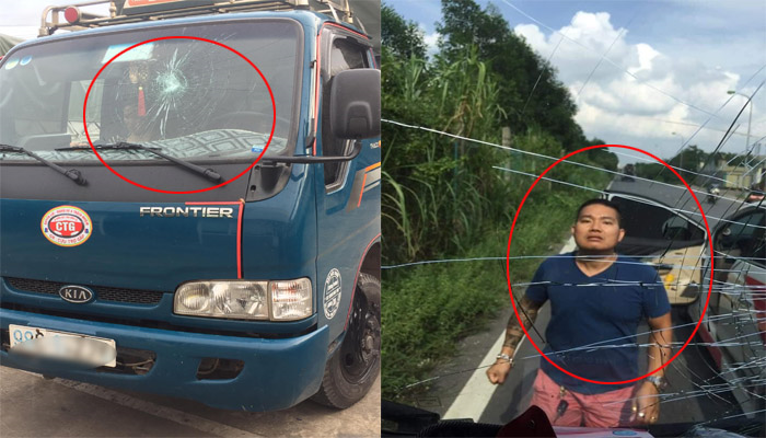 Bị tố đấm vỡ kính xe tải, tài xế ô tô 7 chỗ nói gì?
