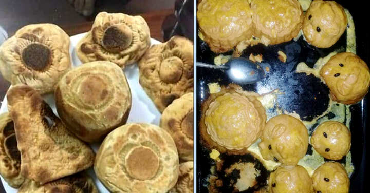 Chết cười xem gái đoảng khoe 'thảm họa' làm bánh trung thu
