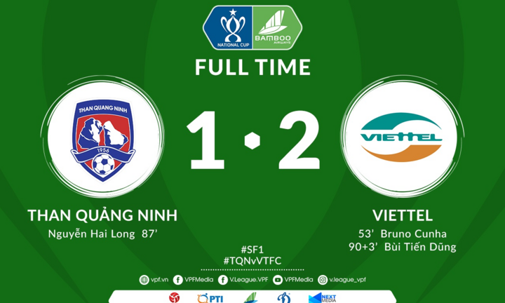 Bùi Tiến Dũng ghi bàn phút bù giờ, Viettel lần đầu vào chung kết Cúp Quốc gia