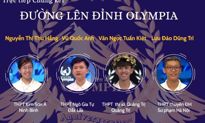 TRỰC TIẾP: Chung kết Đường lên đỉnh Olympia năm thứ 20