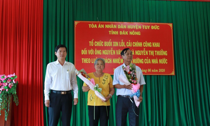 Cán bộ gây oan sai không phải trực tiếp xin lỗi