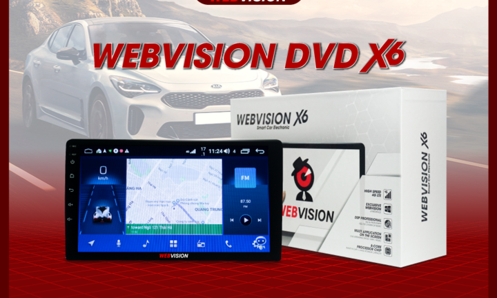 Webvision DVD X6: Tăng cường tính năng giải trí trên xe hơi