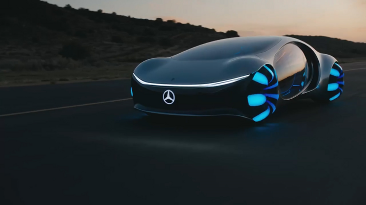 Khám phá hệ thống điều khiển không vô lăng, nút bấm của Mercedes Vision AVTR