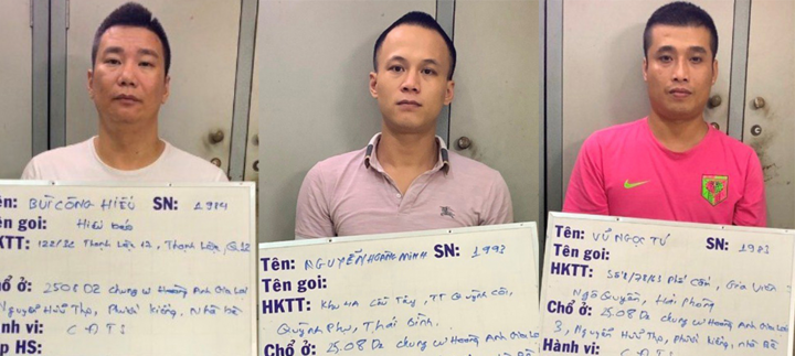 Bắt nhóm đòi nợ thuê chuyên ném sơn, chất bẩn vào nhà dân